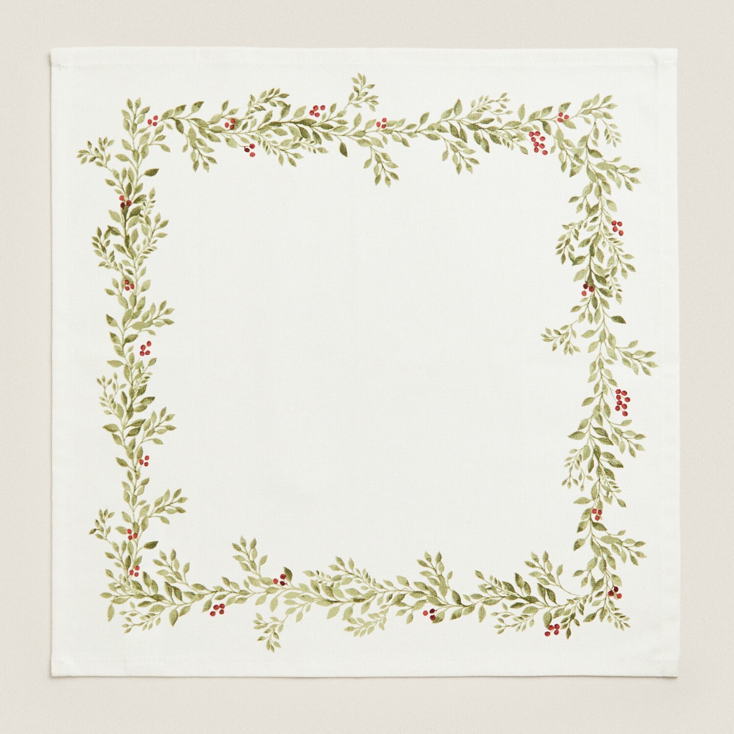 

Набор салфеток Zara Home Of Cotton Christmas Branch, 45 x 45 см, 2 предмета, кремовый