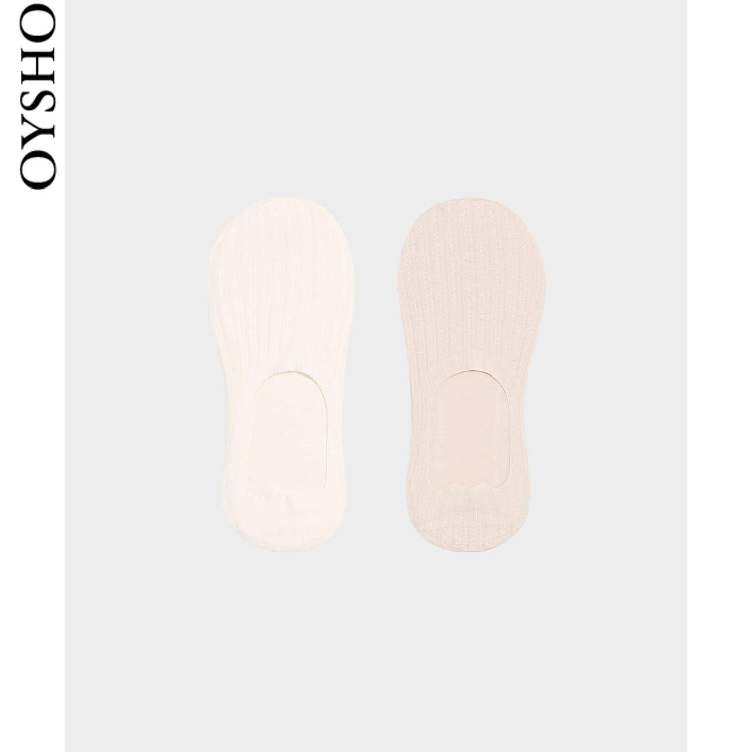 

Носки-лодочки Oysho хлопковые, белый