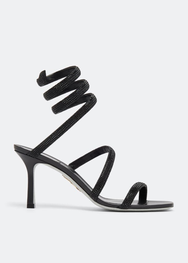 

Сандалии RENÉ CAOVILLA Cleo crystal-embellished sandals, черный