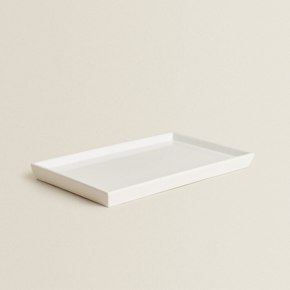 

Поднос для ванной Zara Home Earthenware, белый