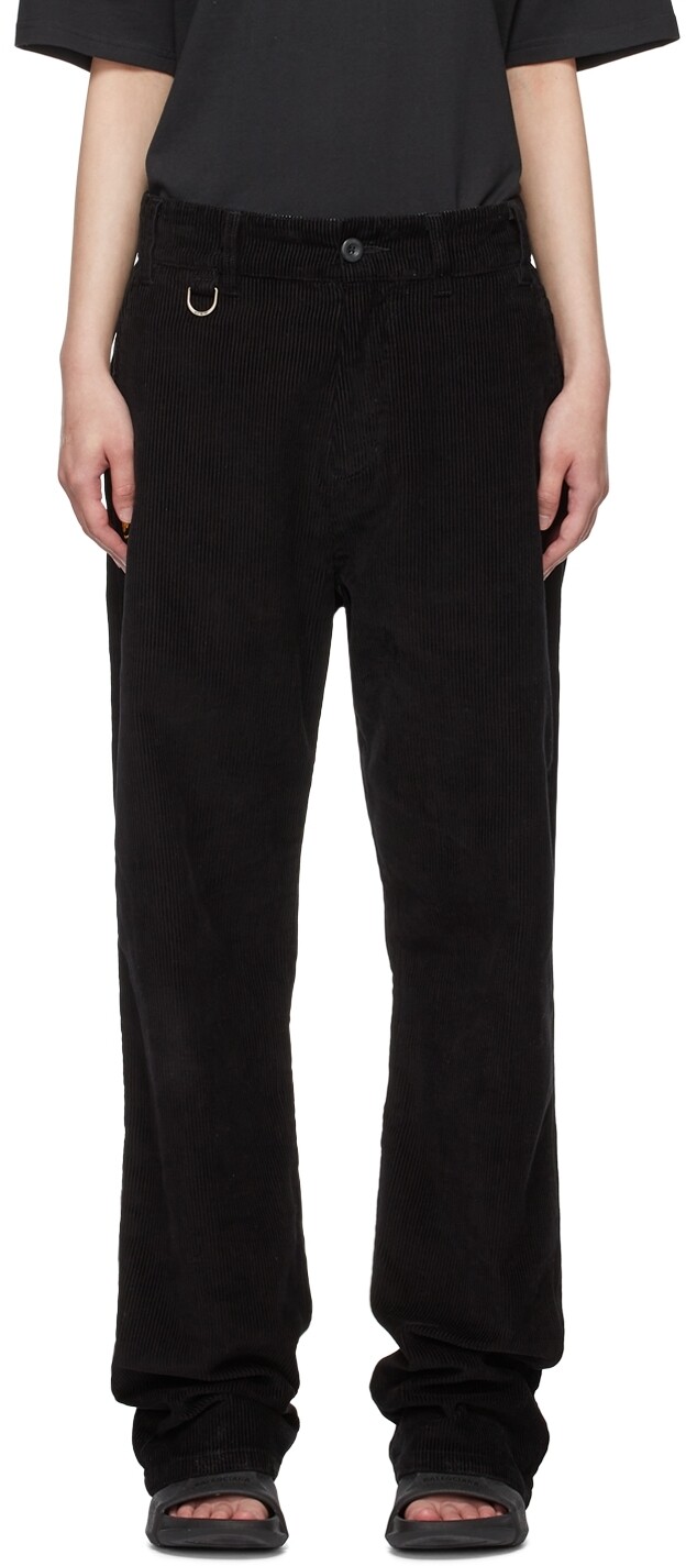 

SSENSE Эксклюзивные черные хлопковые брюки drew house