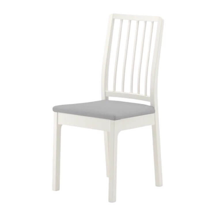 Стул Ikea Ekedalen, белый/светло-серый ikea йокмокк стул