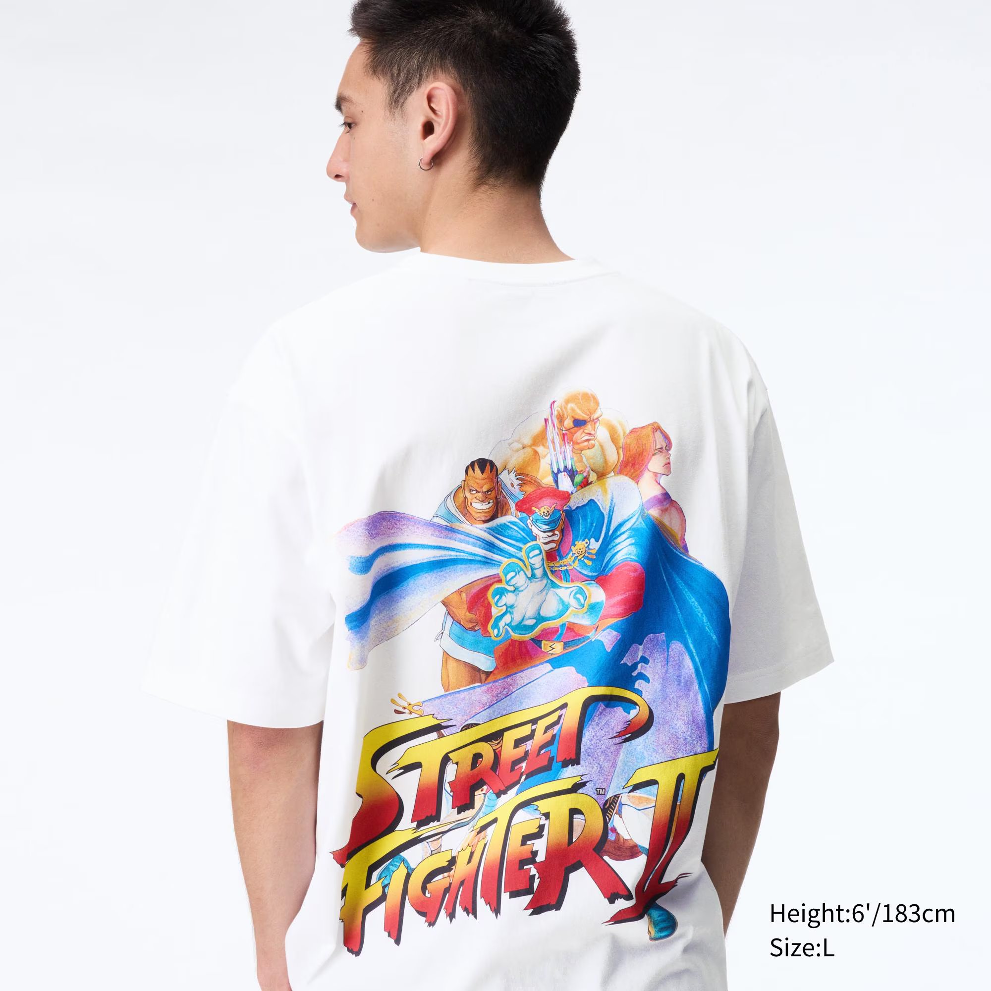 Футболка Uniqlo UT CAPCOM 40th - Street Fighter II, белый