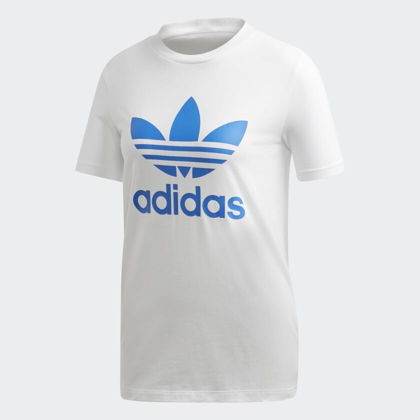 

Футболка adidas Trefoil, белый/синий