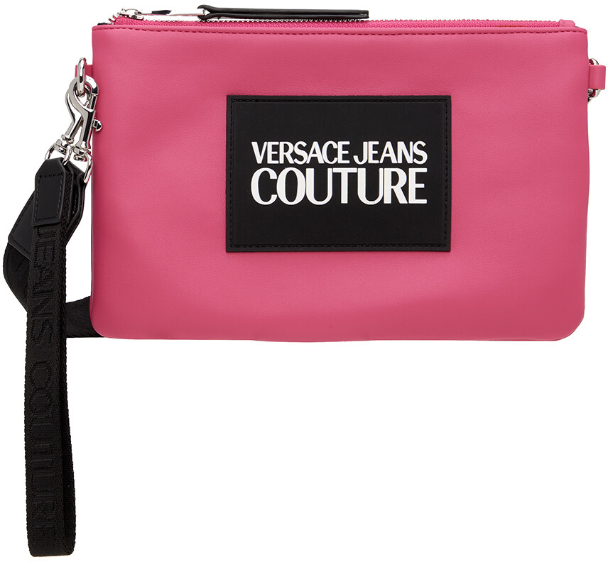 

Розовый клатч с нашивкой-логотипом Versace Jeans Couture