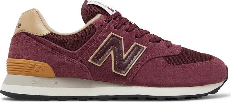 

Кроссовки New Balance 574, бордовый/бежевый