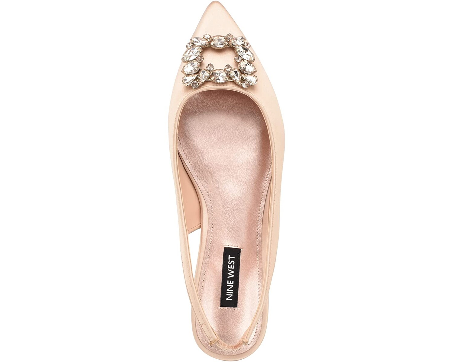 

Туфли на плоской подошве Blingy 2 Nine West, нюдовый атлас