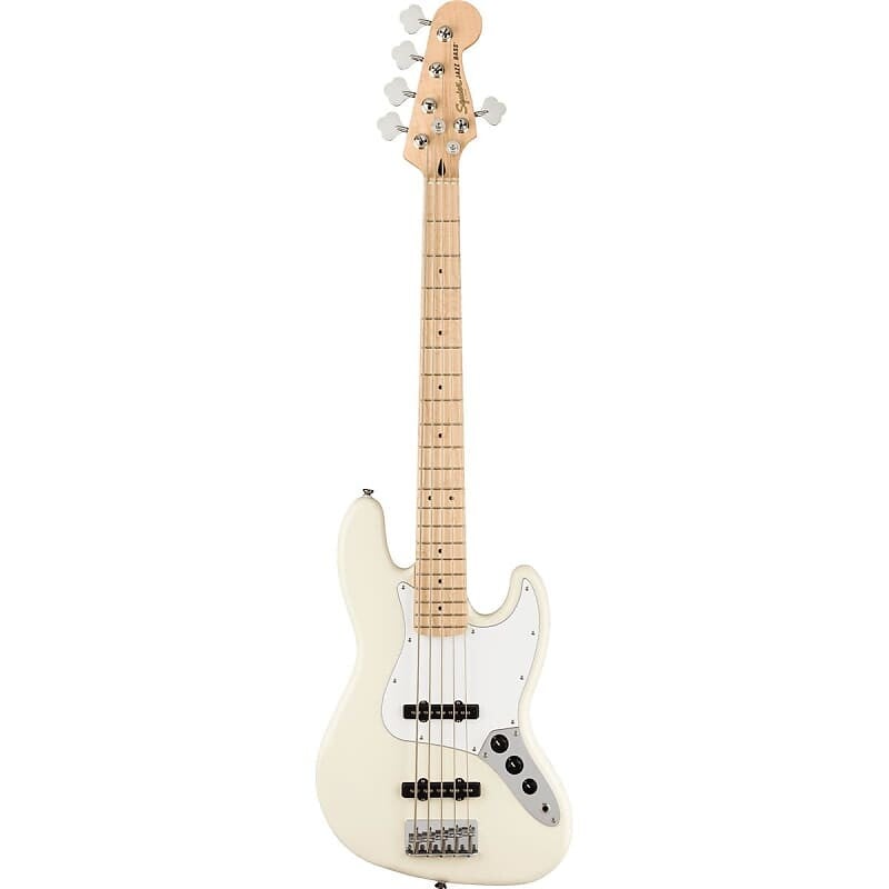 

5-струнная электрогитара Squier Affinity Series Jazz Bass V, кленовый гриф, олимпийский белый