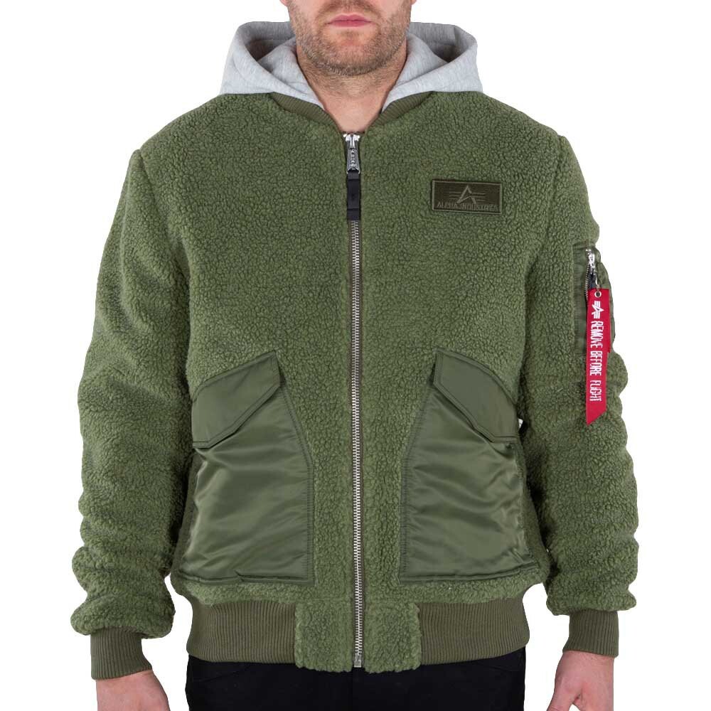 

Куртка Alpha Industries CWU Zip Teddy, зеленый