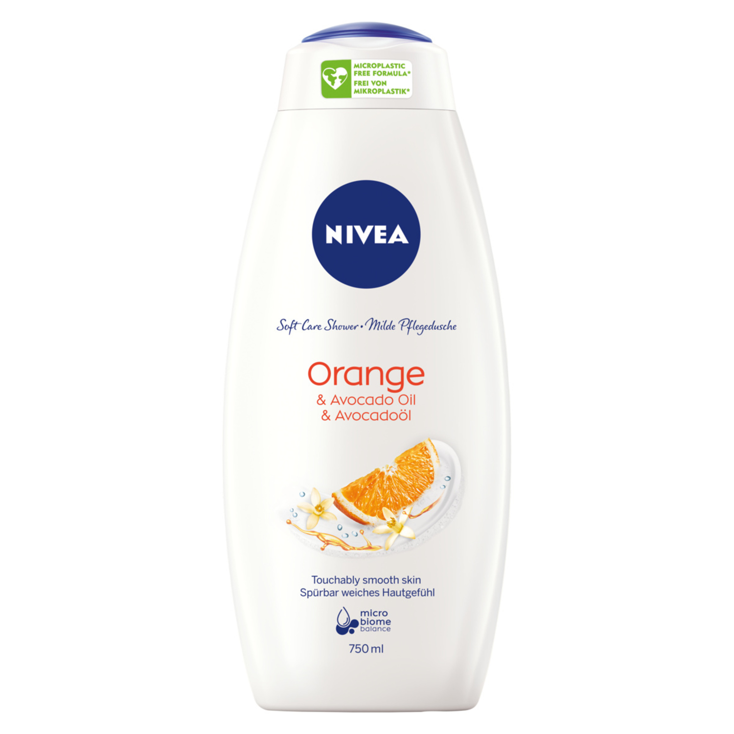 цена Nivea Orange & Avocado Oil ухаживающий гель для душа, 750 мл