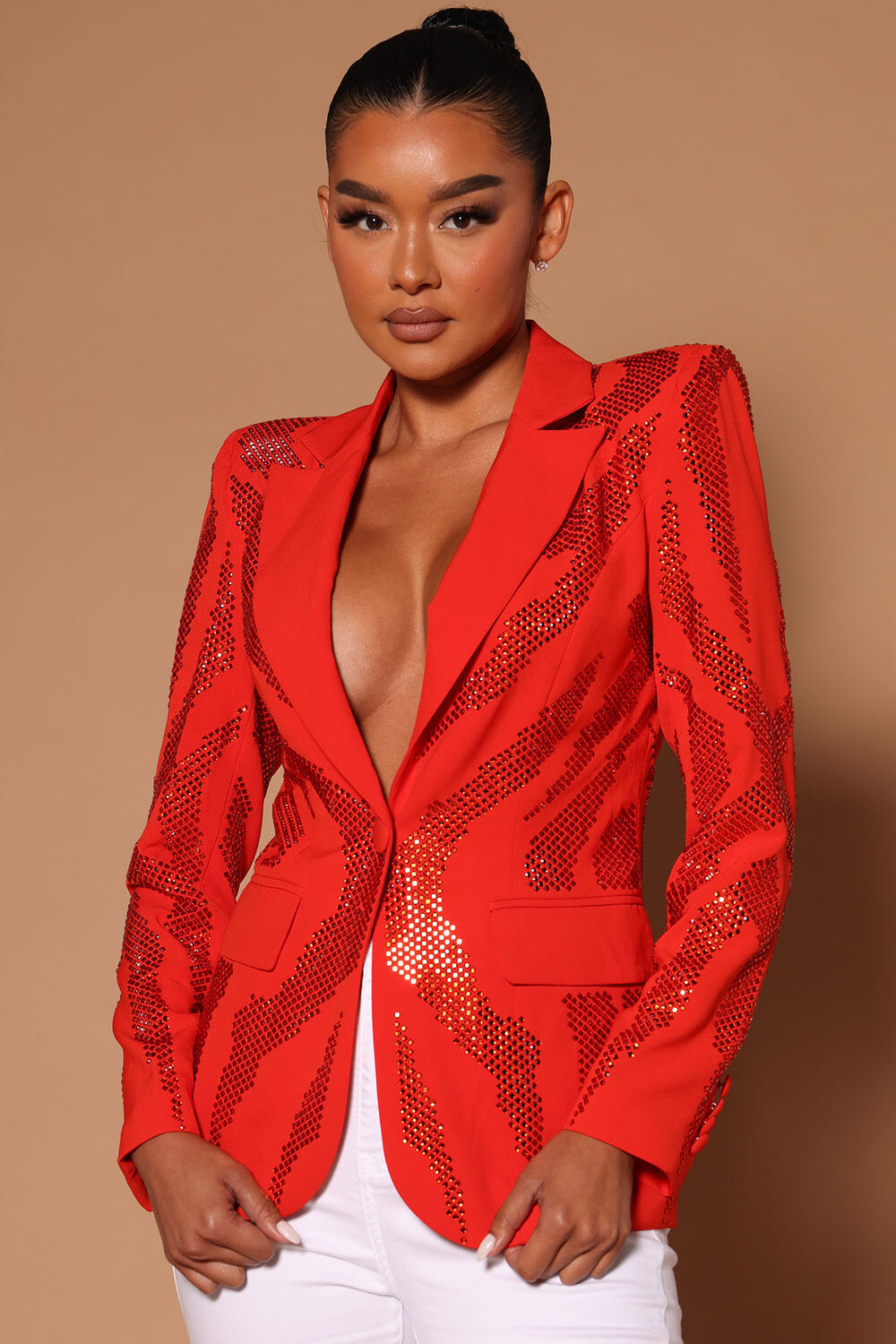 

Блейзер Fashion Nova A92348P5, оранжевый