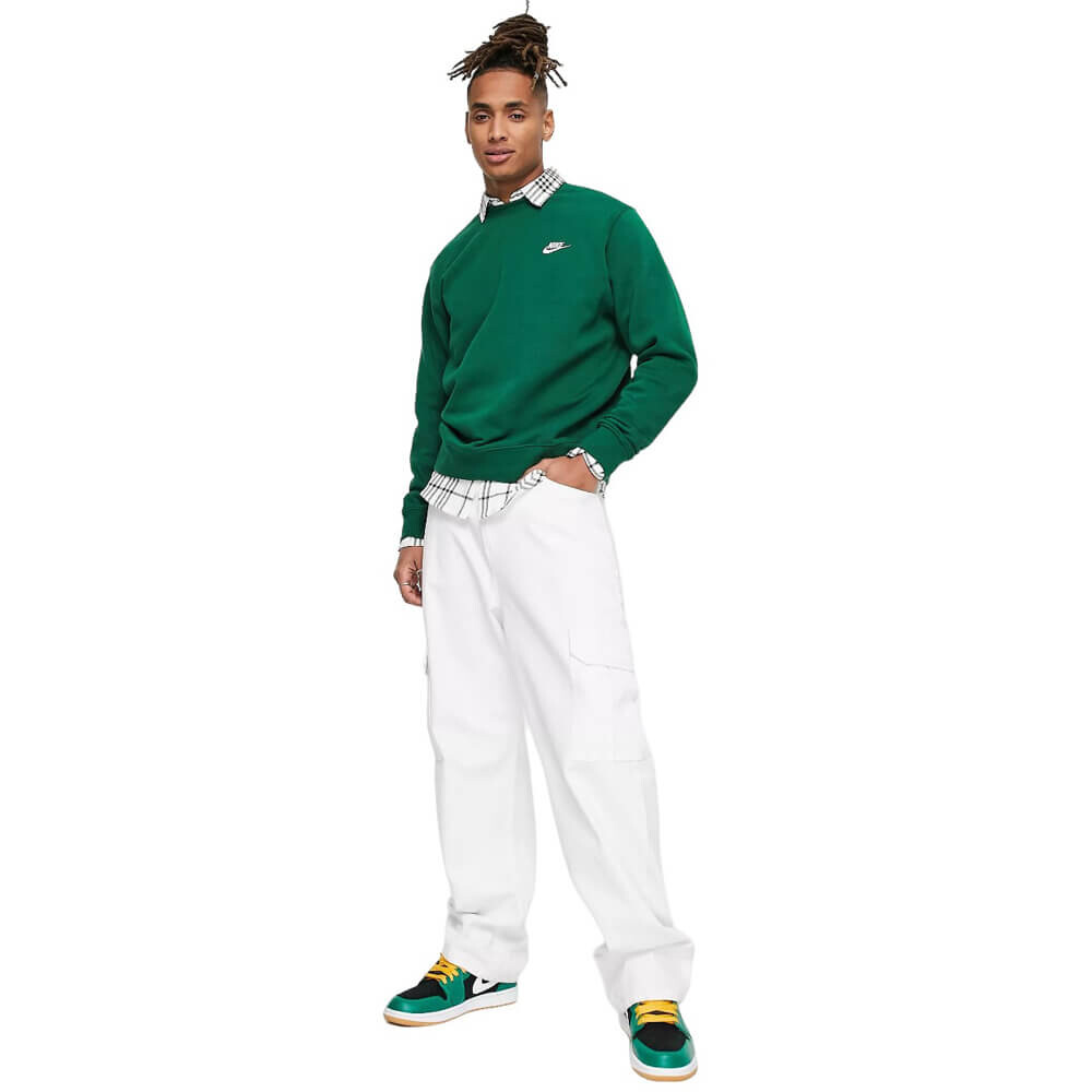 

Свитшот Nike Club Crew Neck, зеленый