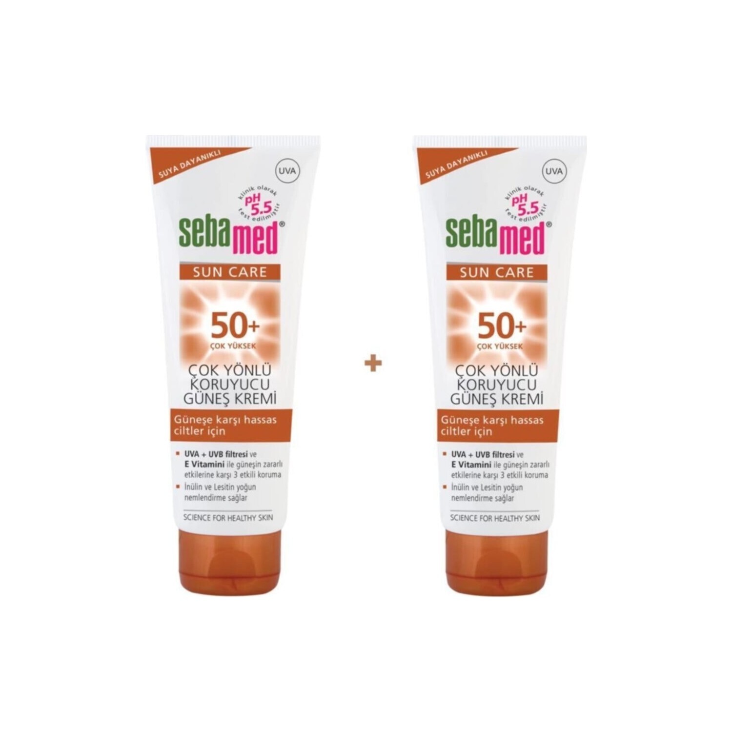 

Солнцезащитный крем Sebamed 50+ Factor, 2 тюбика по 75 мл