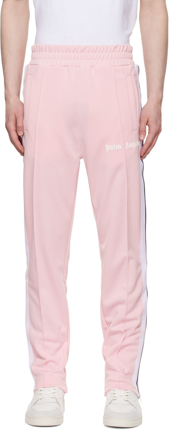 

Розовые спортивные брюки с логотипом Palm Angels