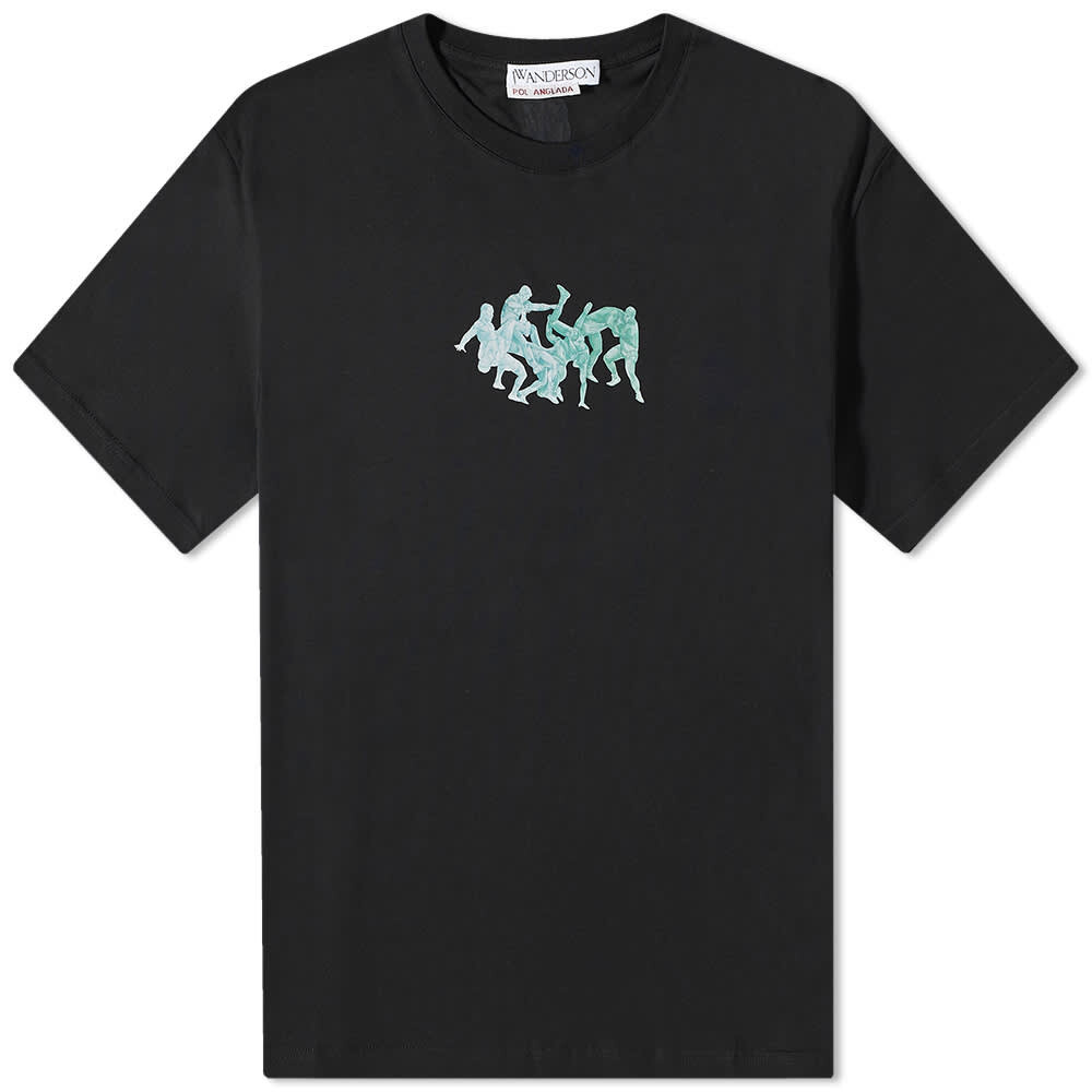 

Футболка JW Anderson Pol Placed Print Tee, Черный