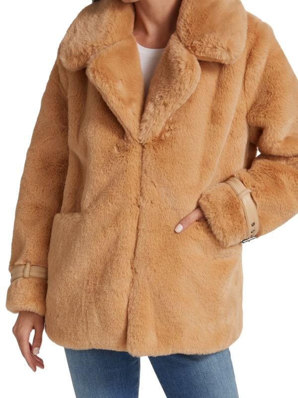 

Клара тедди из искусственного меха Design History Camel combo, Коричневый