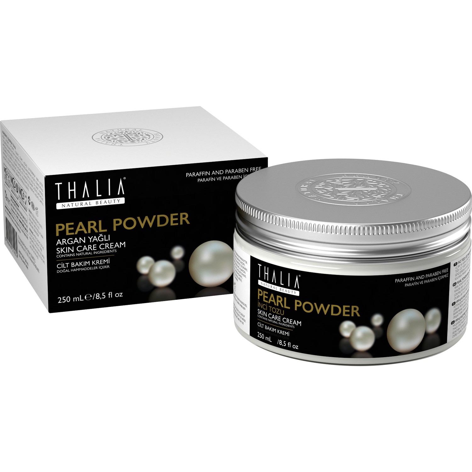 Крем для ухода за кожей Thalia с мерцающей жемчужной пудрой, 250 мл крем для лица thalia natural beauty pearl powder 100 мл
