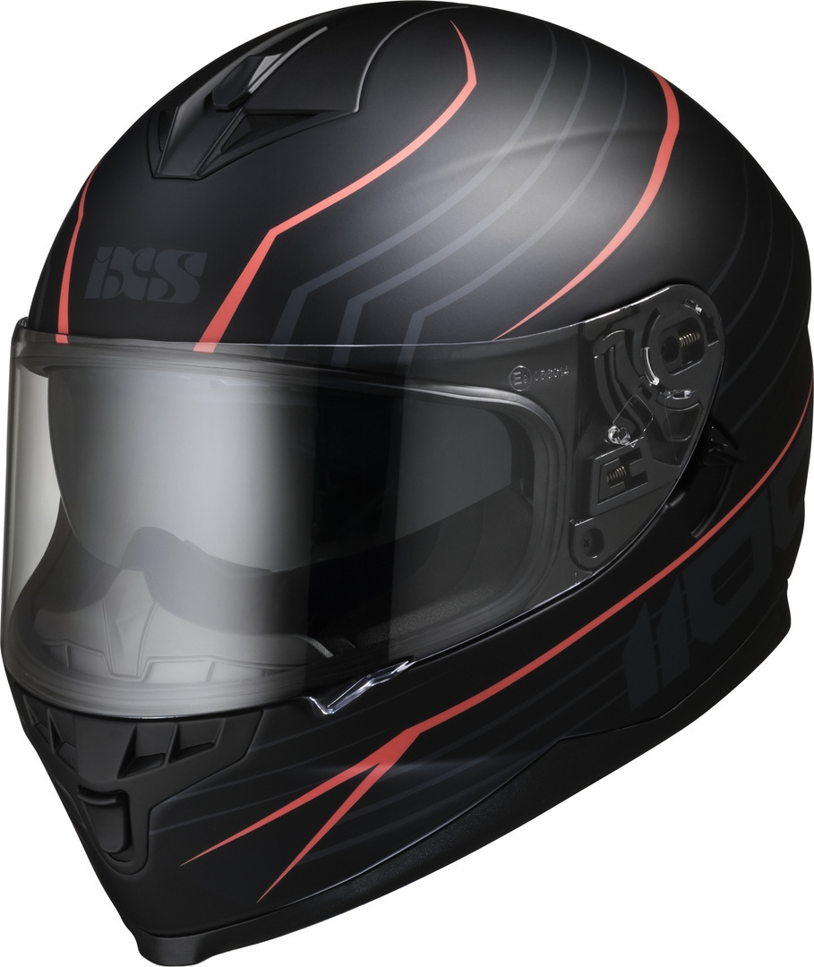 Шлем IXS 1100 2.1, черно-красный цена и фото