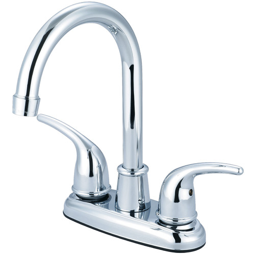 Смеситель для кухни Olympia Faucets с двойной ручкой, polished chrome