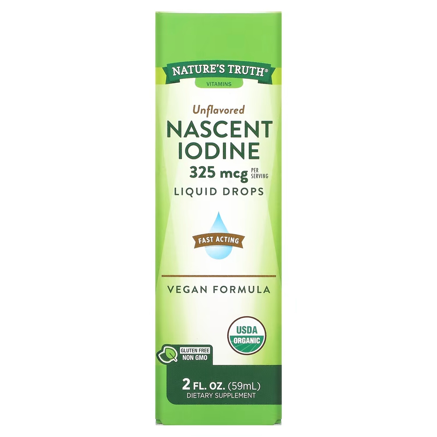 

Витамины - Жидкие Капли Nature's Truth Nascent Iodine, 59 мл