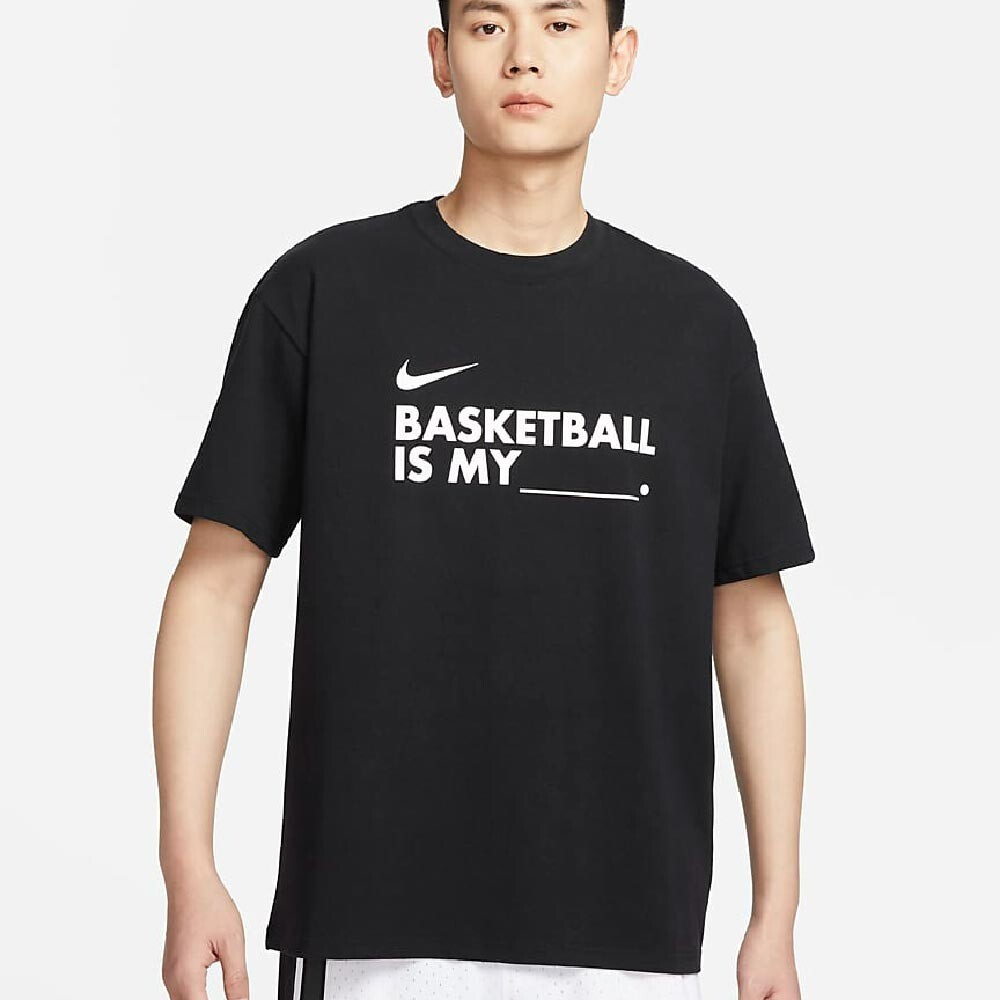 

Футболка Nike As M Nk Tee Ss Verbiage Gcel, черный/белый
