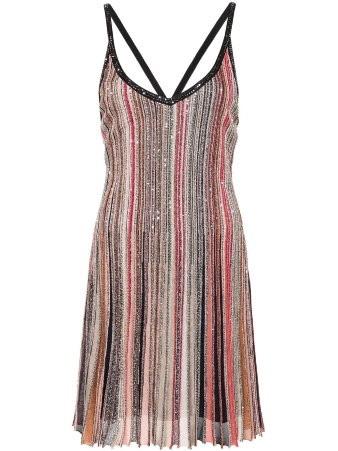 

Missoni платье мини с пайетками, черный