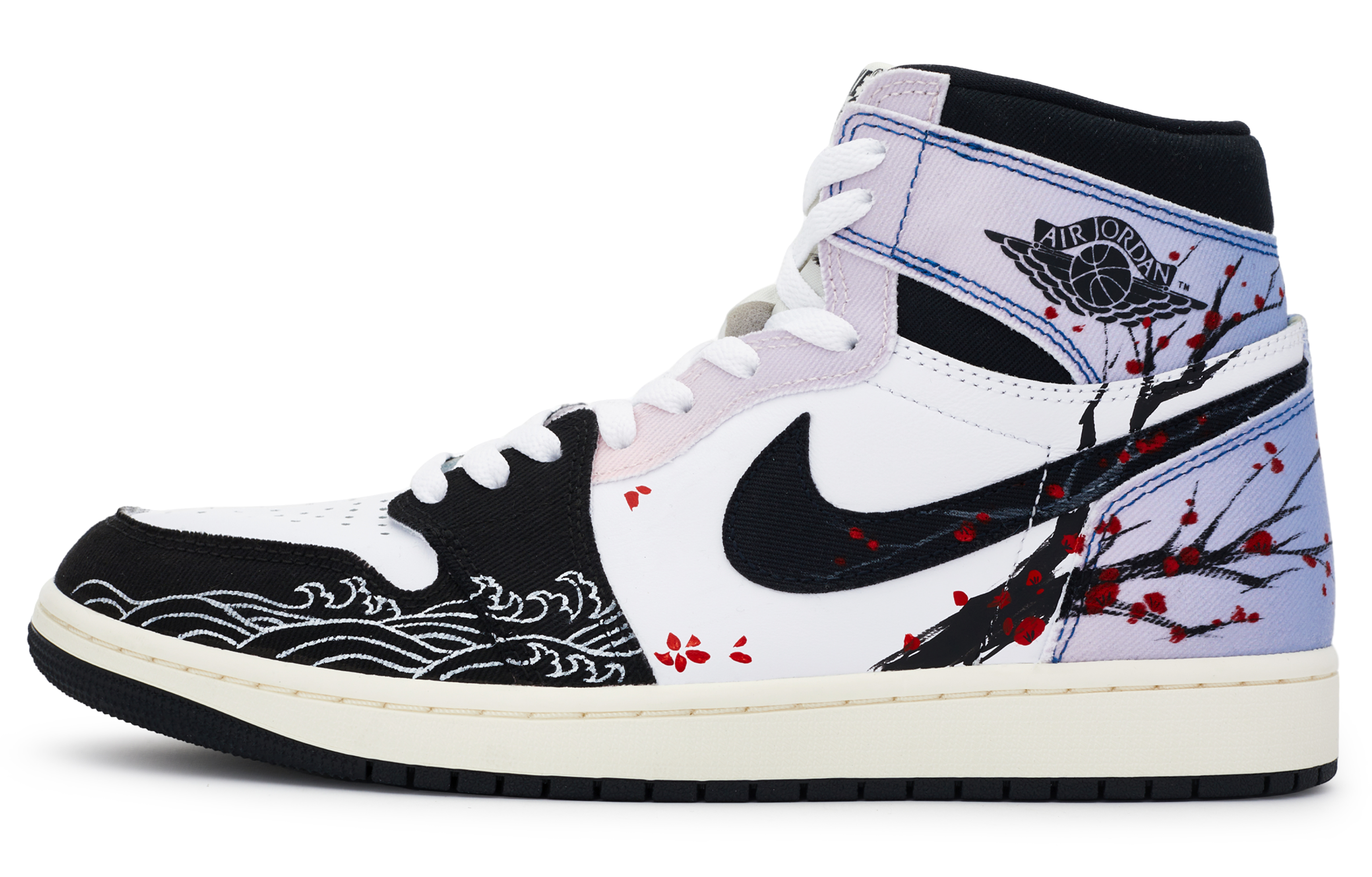 

Jordan Air Jordan 1 винтажные баскетбольные кроссовки мужские, Black, white, orange, purple