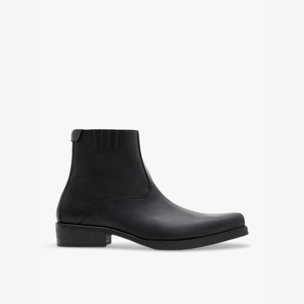 

Ботильоны Booker из кожи с боковой молнией Allsaints, черный