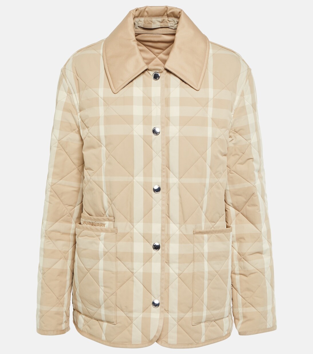

Стеганая куртка в клетку BURBERRY, разноцветный, Серый