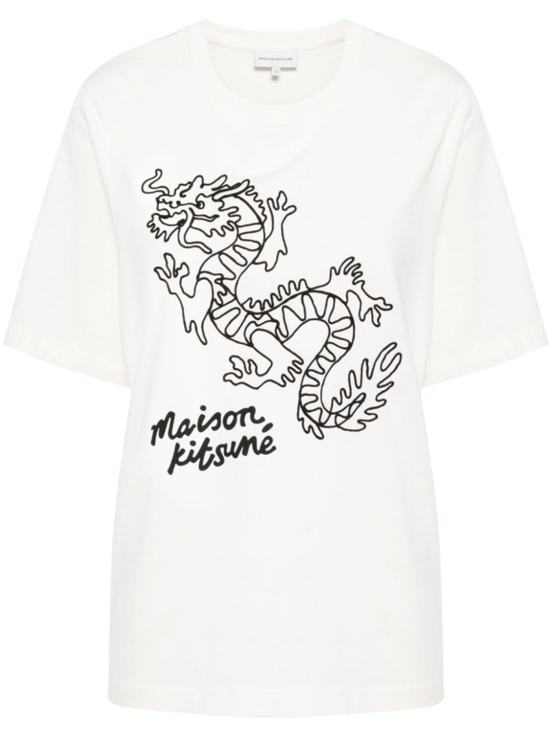 

Футболка Chinese Dragon Maison Kitsuné, белый
