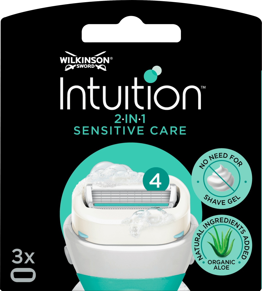 Лезвия для бритвы Intuition Sensitive Care 3 шт. WILKINSON SWORD