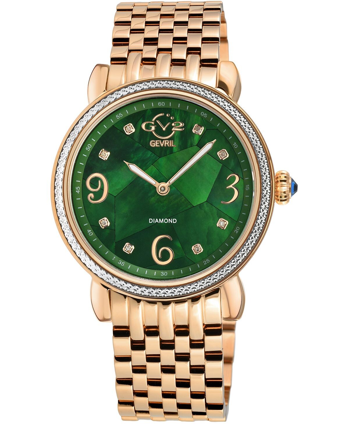

Женские часы Ravenna Swiss Quartz Rose из нержавеющей стали 37 мм GV2 by Gevril