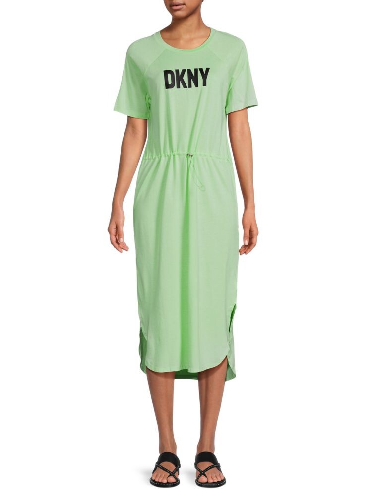 

Платье-футболка миди с логотипом Dkny, цвет Lazer
