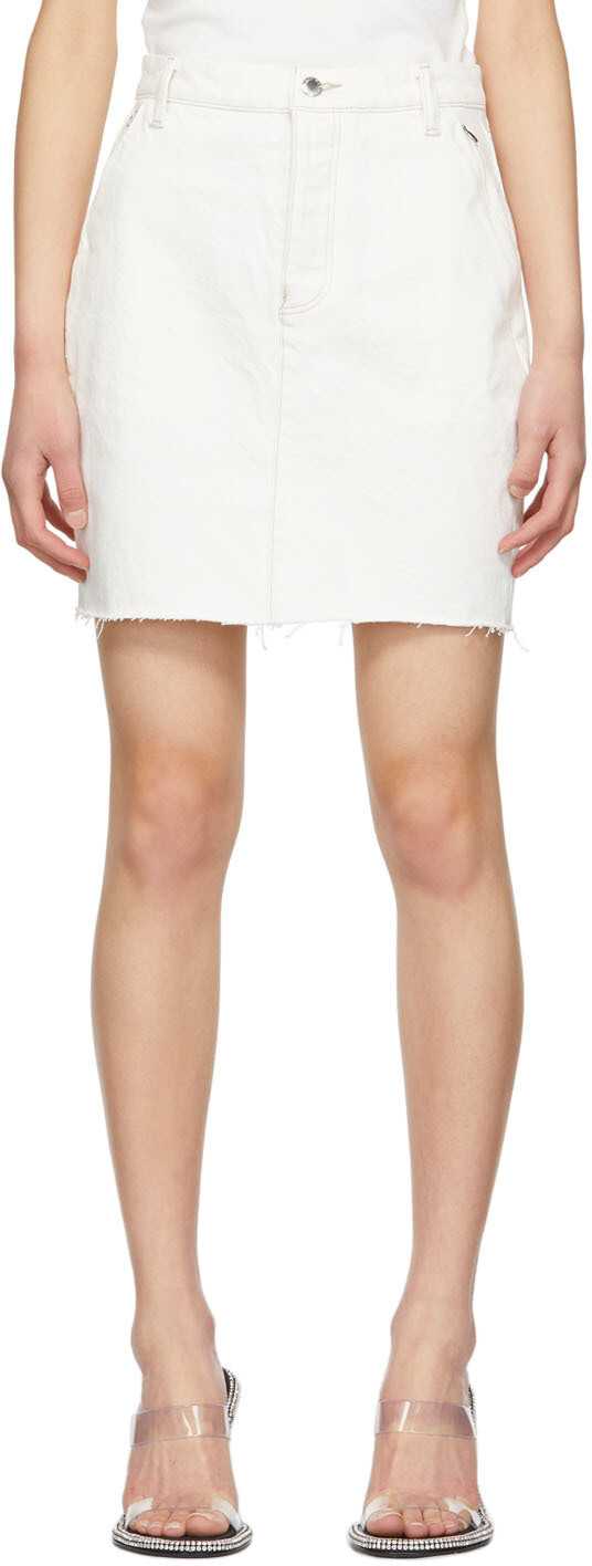 

Мини-юбка с невидимой молнией Off-White Alexander Wang
