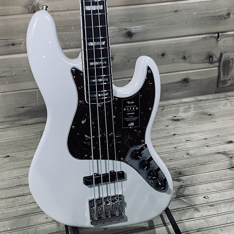 

Fender American Ultra Jazz Bass - Arctic Pearl