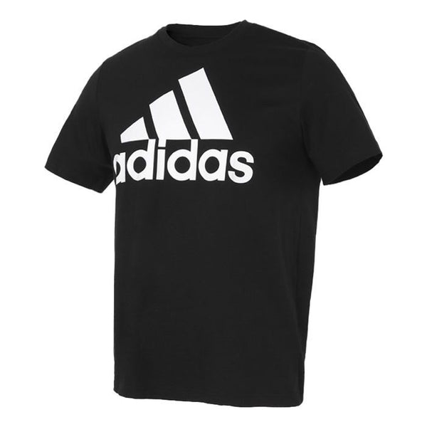 Футболка Adidas Printed Big Logo Essentials Tee Short Sleeve Black, Черный