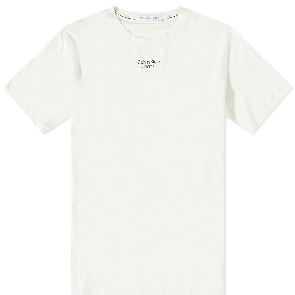 

Футболка Calvin Klein Stacked Logo Tee, Белый