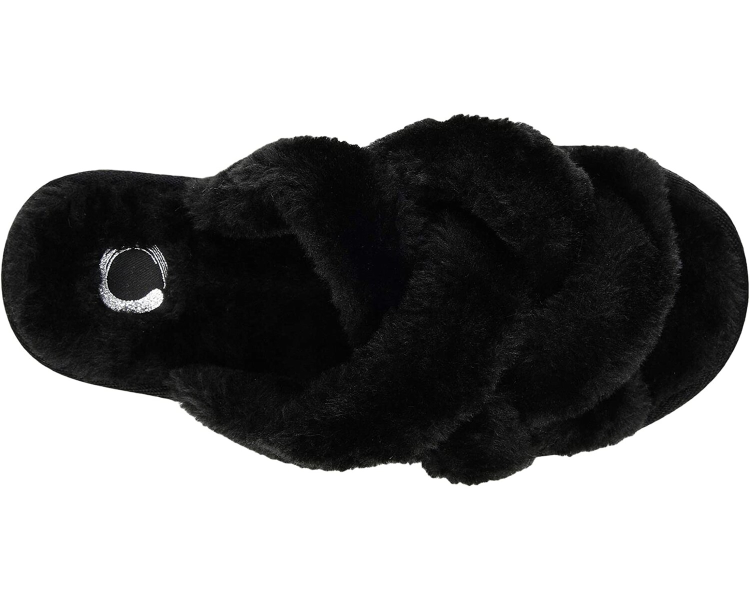 

Слипперы Faux Fur Quiet Slipper Journee Collection, черный