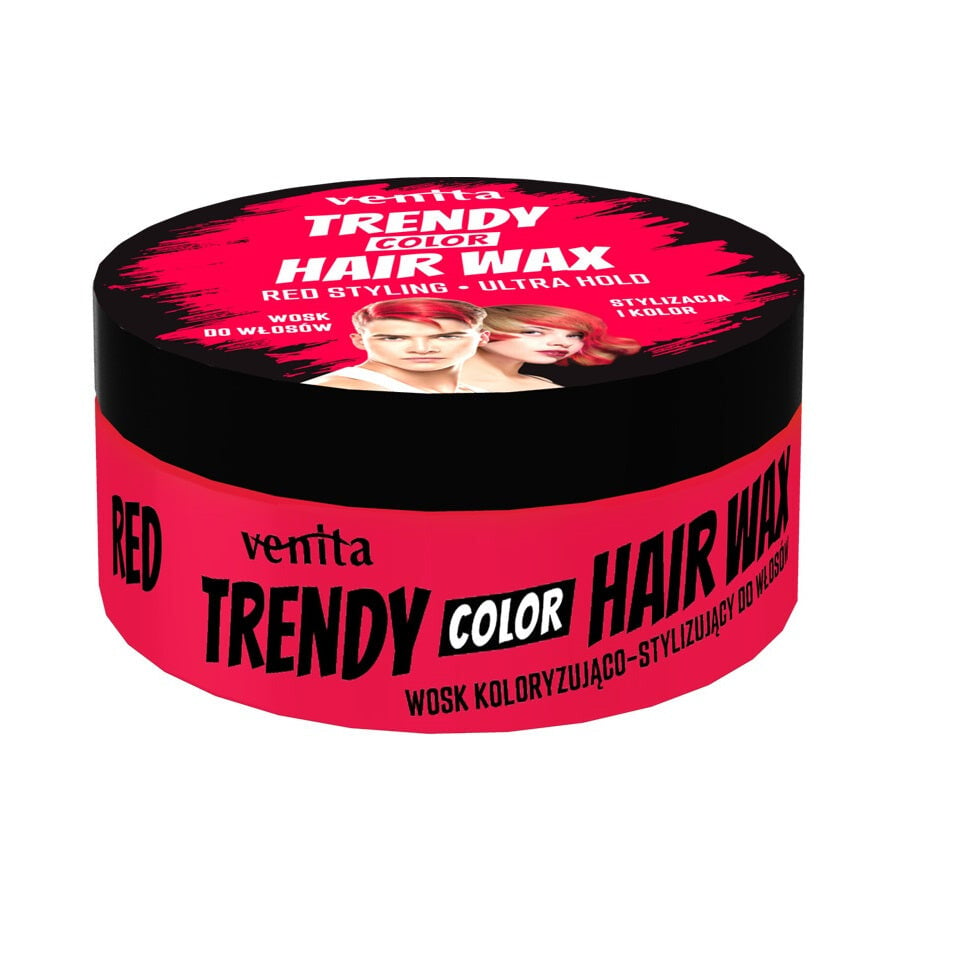 

Venita Воск для укладки волос Trendy Color Hair Wax Red 75г