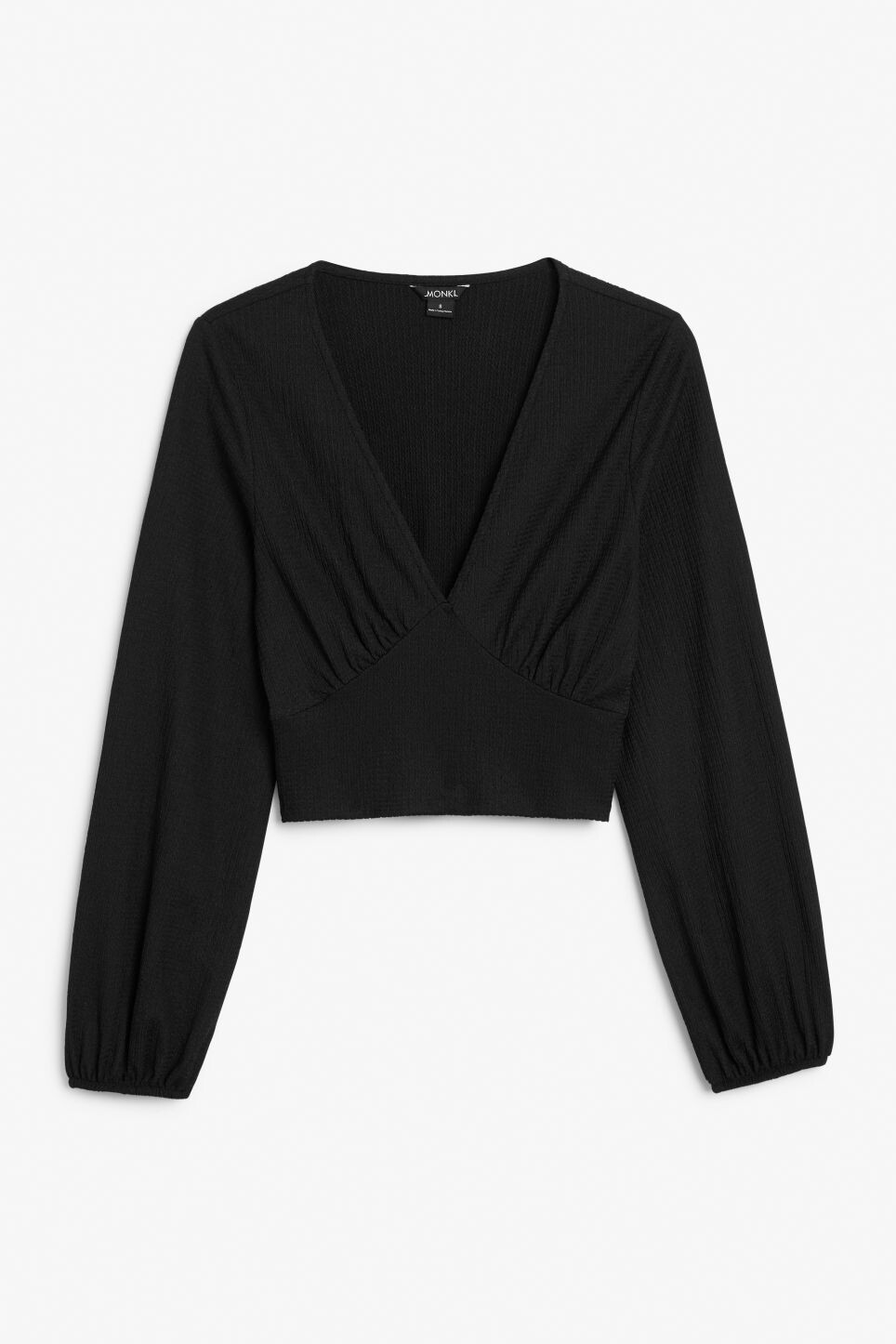 

Блузка Monki с v-образным вырезом, черный