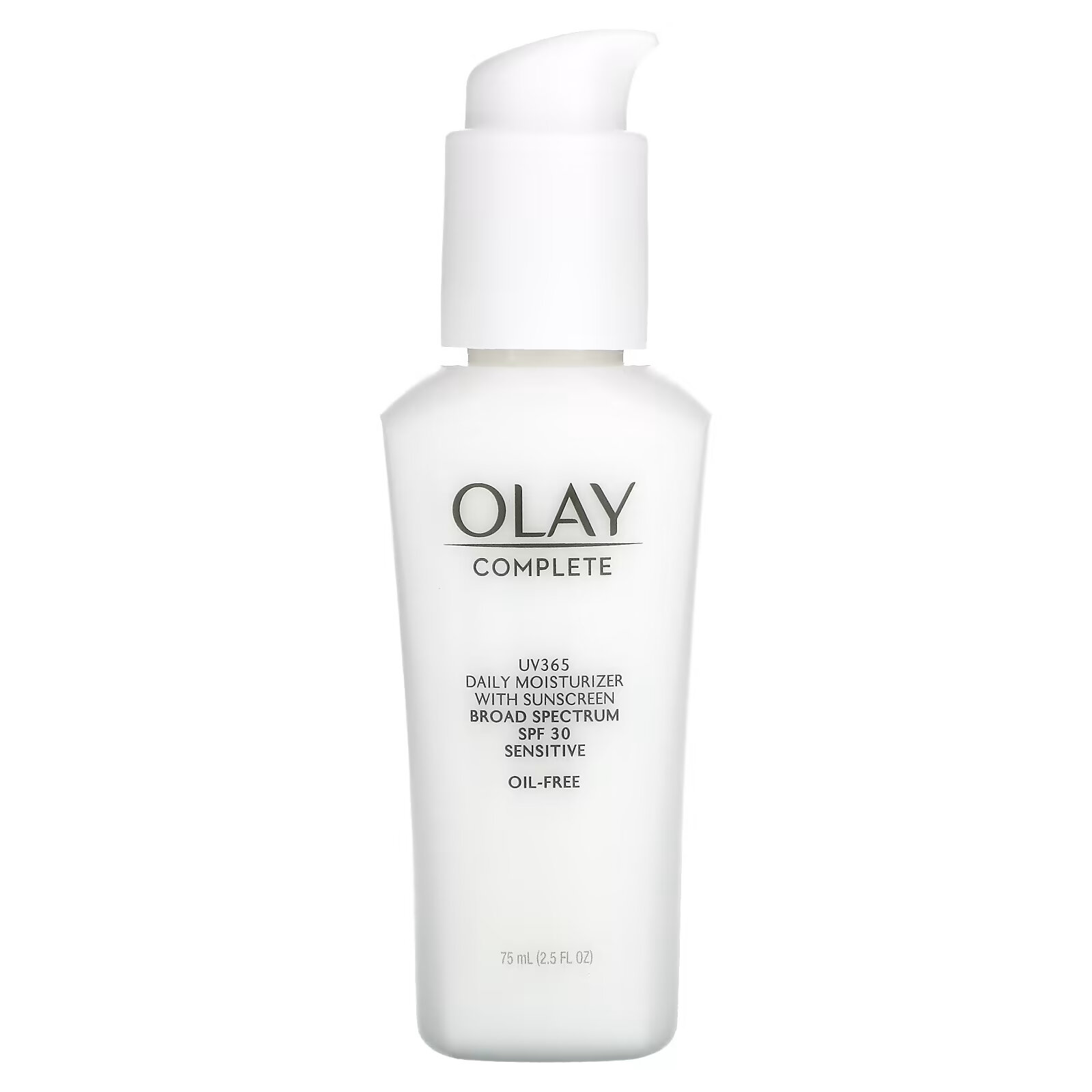 Olay, Complete, UV365, дневное увлажняющее средство, SPF 30, для чувствительной кожи, 75 мл (2,5 жидк. унции) - фото