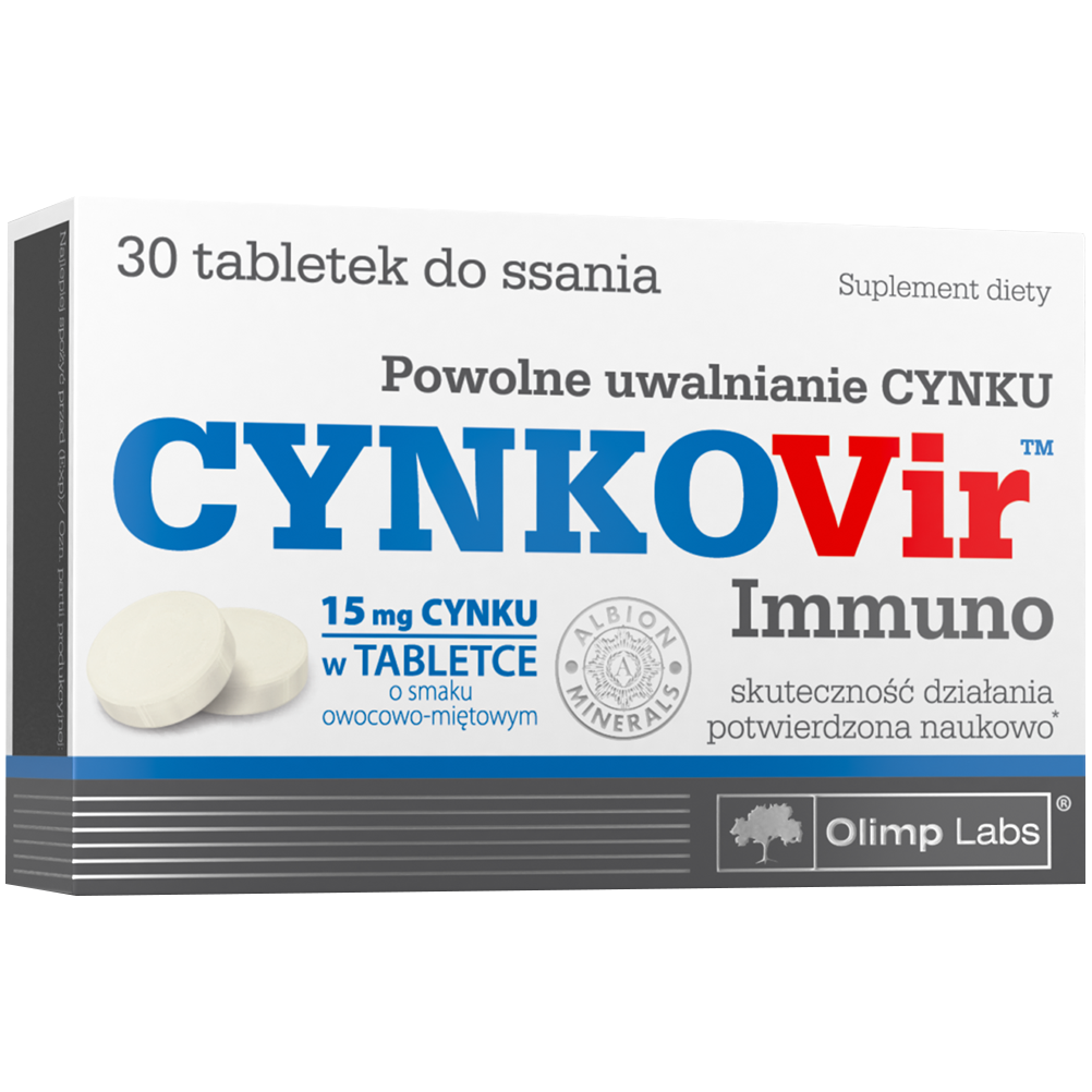 Olimp Cynkovir Immuno биологически активная добавка, 30 таблеток/1 упаковка биологически активная добавка green leaf formula immuno booster 30 шт