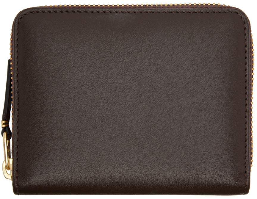 

Коричневый кожаный футляр для карт на молнии Multicard Comme des Garçons Wallets