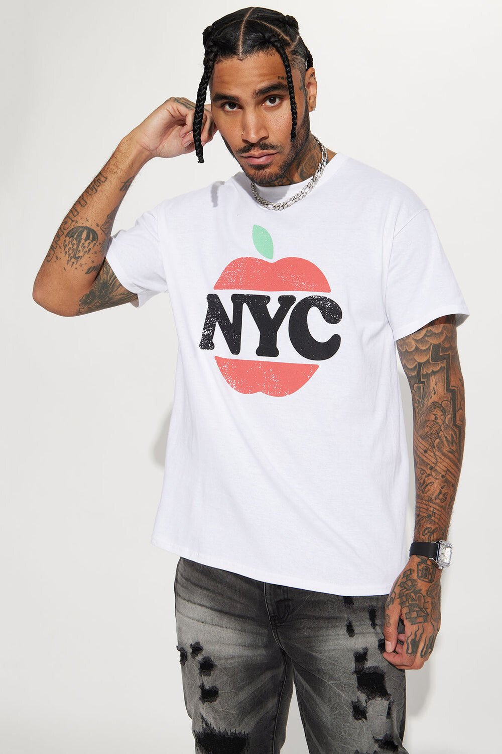 

Футболка Fashion Nova SPDN2097M, белый