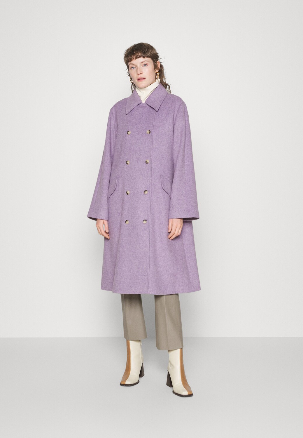 

Пальто классическое Selected Femme, lilac breeze
