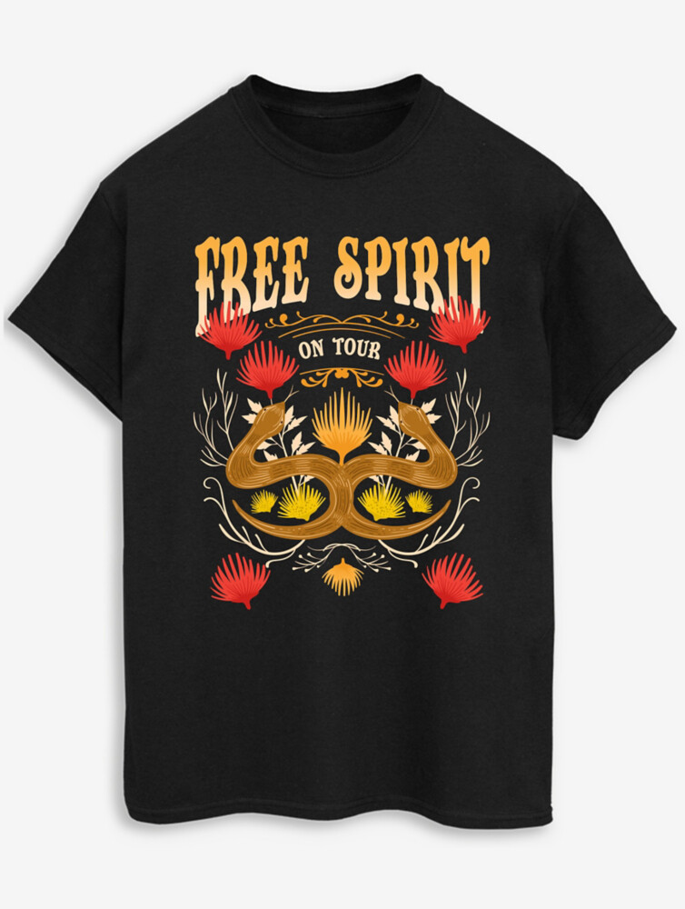 

NW2 Музыкальный фестиваль Free Spirit Adult Black Футболка с принтом George., черный