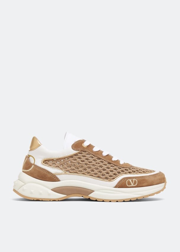

Кроссовки VALENTINO GARAVANI Ready Go Runner sneakers, коричневый