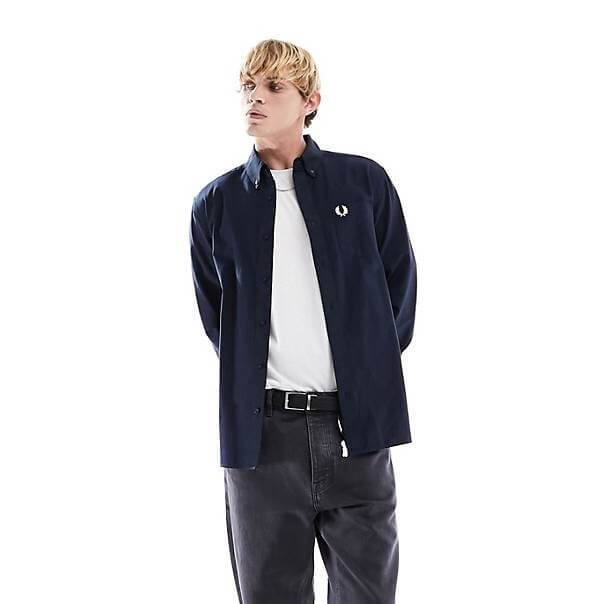

Рубашка Fred Perry Oxford, темно-синий