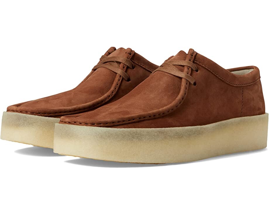 

Кроссовки Wallabee Cup Clarks, тан нубук