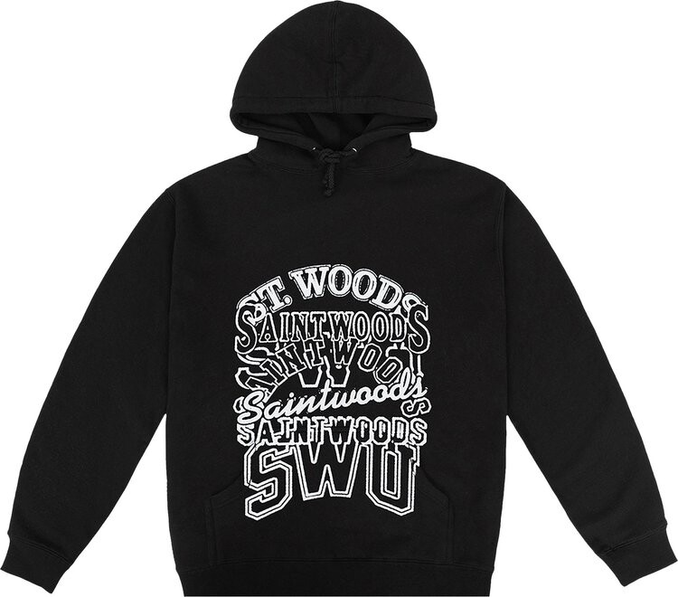 

Худи Saintwoods Seven Hoodie 'Black', черный
